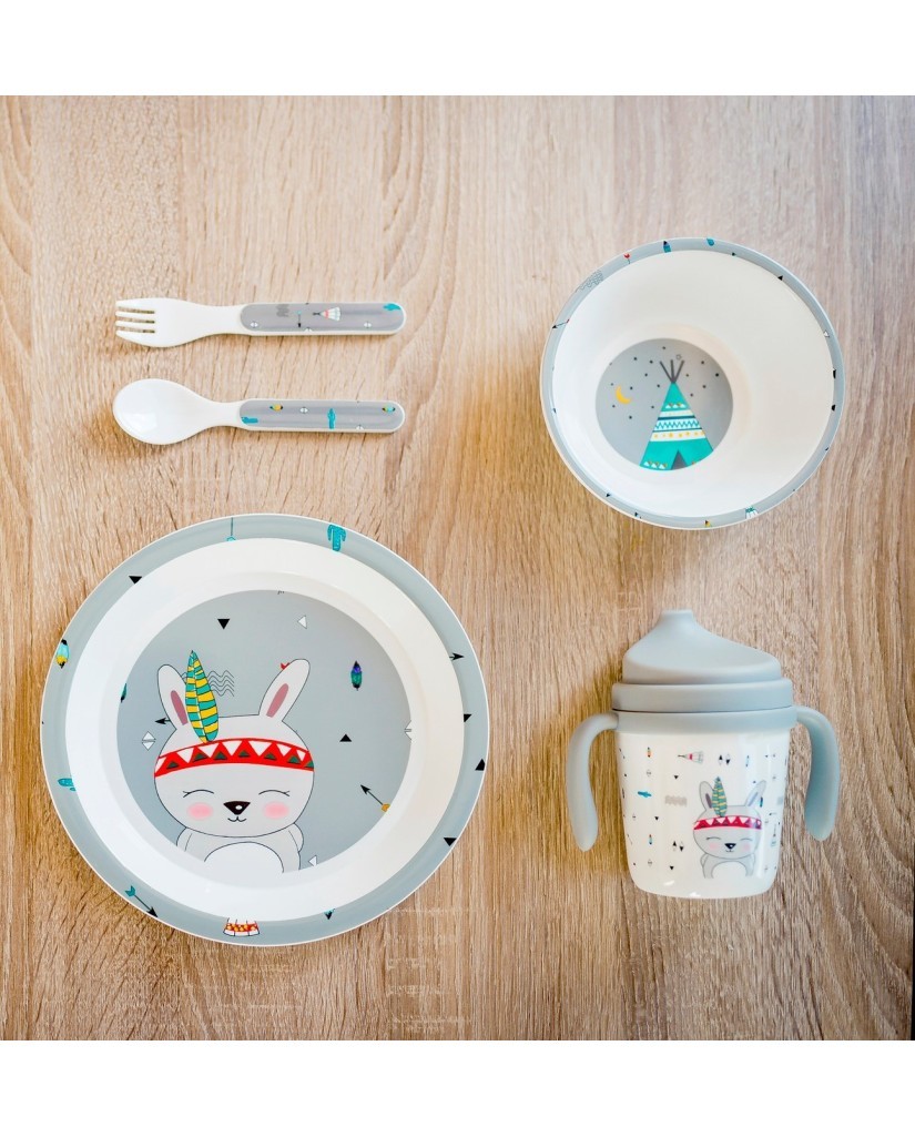 SET16 Set Vajilla 5 PCS Indio Interbaby