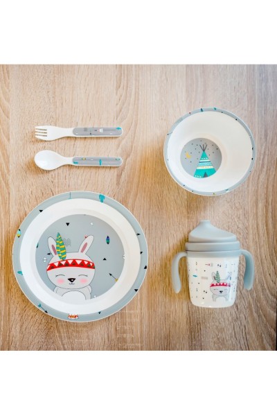 SET16 Set Vajilla 5 PCS Indio Interbaby