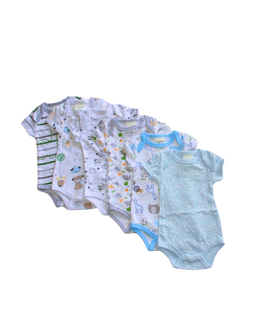 pack03 Pack de 6 bodys manga corta niño