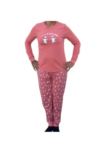 S104 PIJAMA SUPERSOFT MUJER ZEBRAS