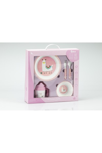 SET18 Set Vajilla 5 PCS Llama Interbaby