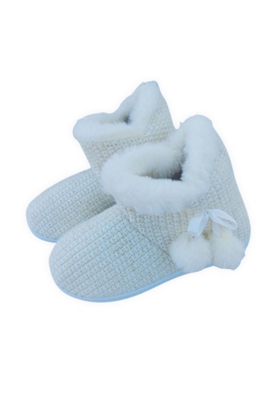 FJA22-1351 BOTÍN MUJER MARFIL POMPON-40 Grados