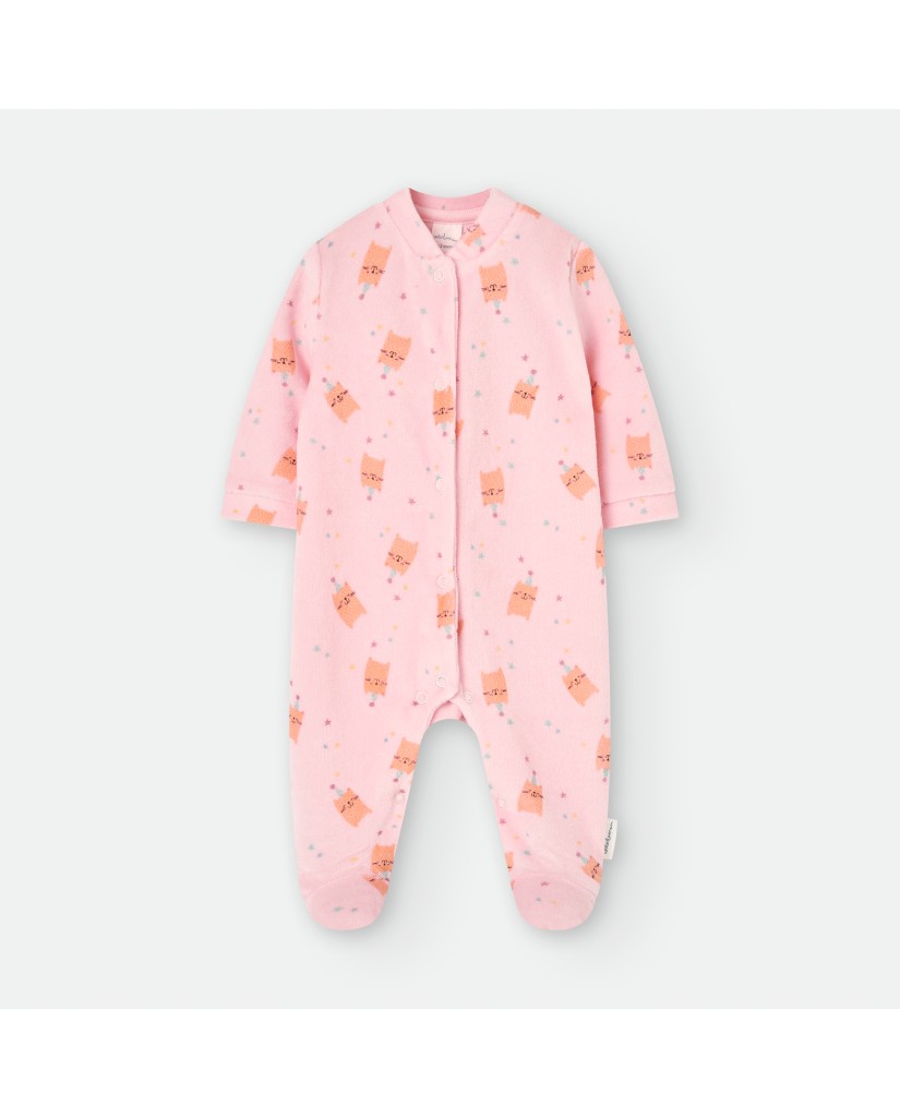 6116 PELELE BEBE ROSA ESTRELLITAS