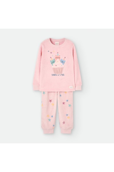 6427-40G PIJAMA JUVENIL ROSA CUPCAKES