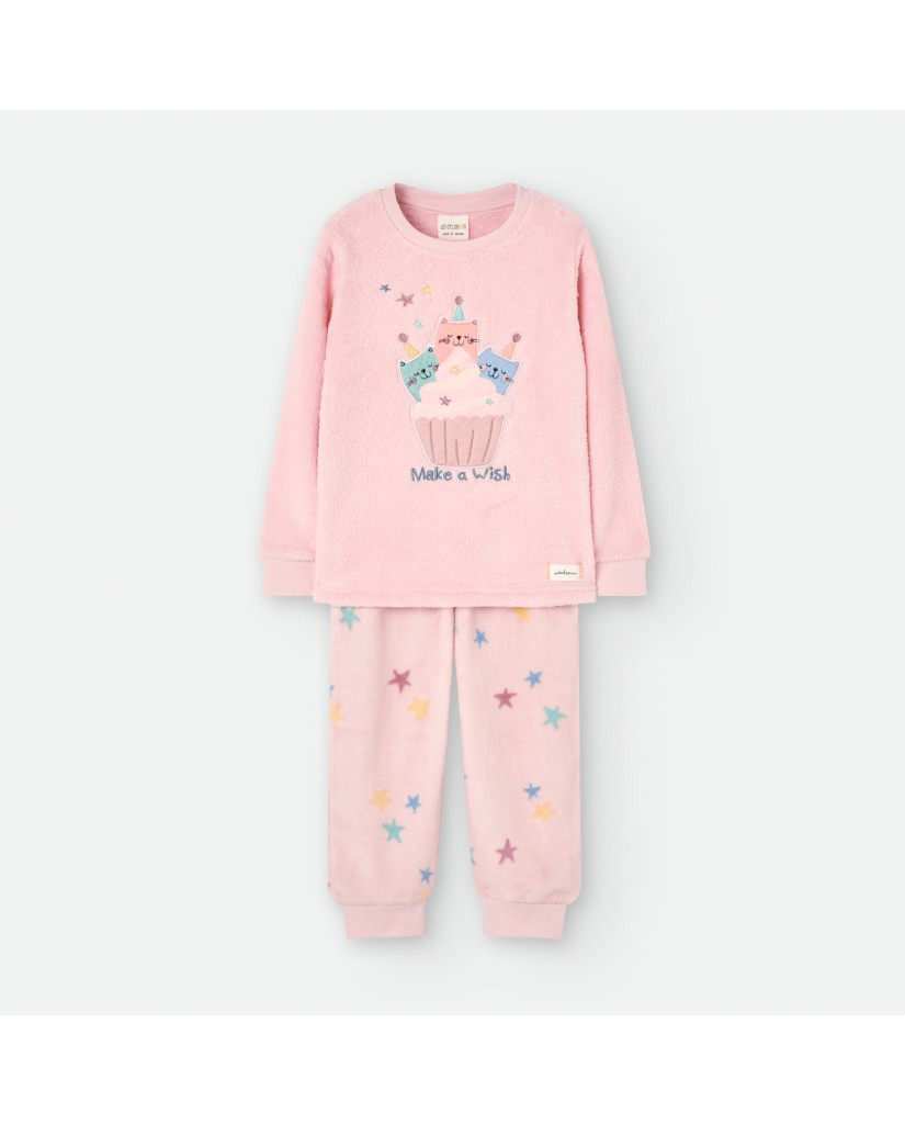 6427-40G PIJAMA JUVENIL ROSA CUPCAKES