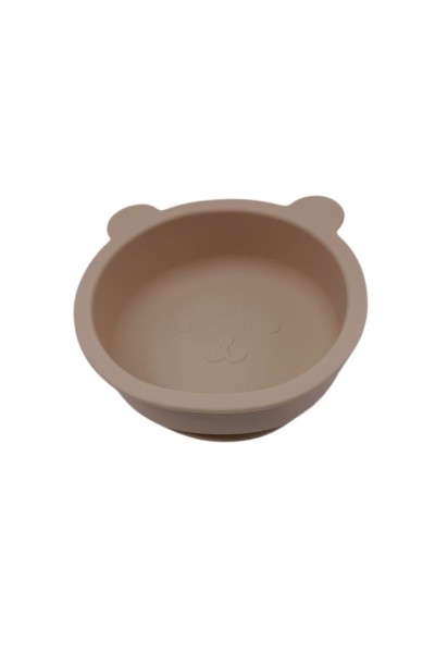 24ST16 Bowl de silicona beig osito antivuelco-40 Grados