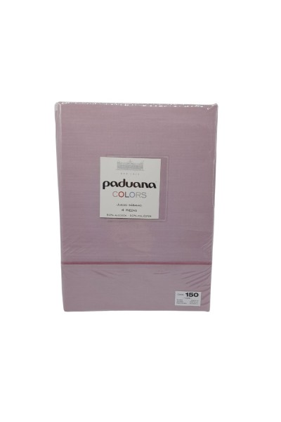 JSLPDLISOAPLIQUE JUEGO SABANAS LISO APLIQUE 50/50