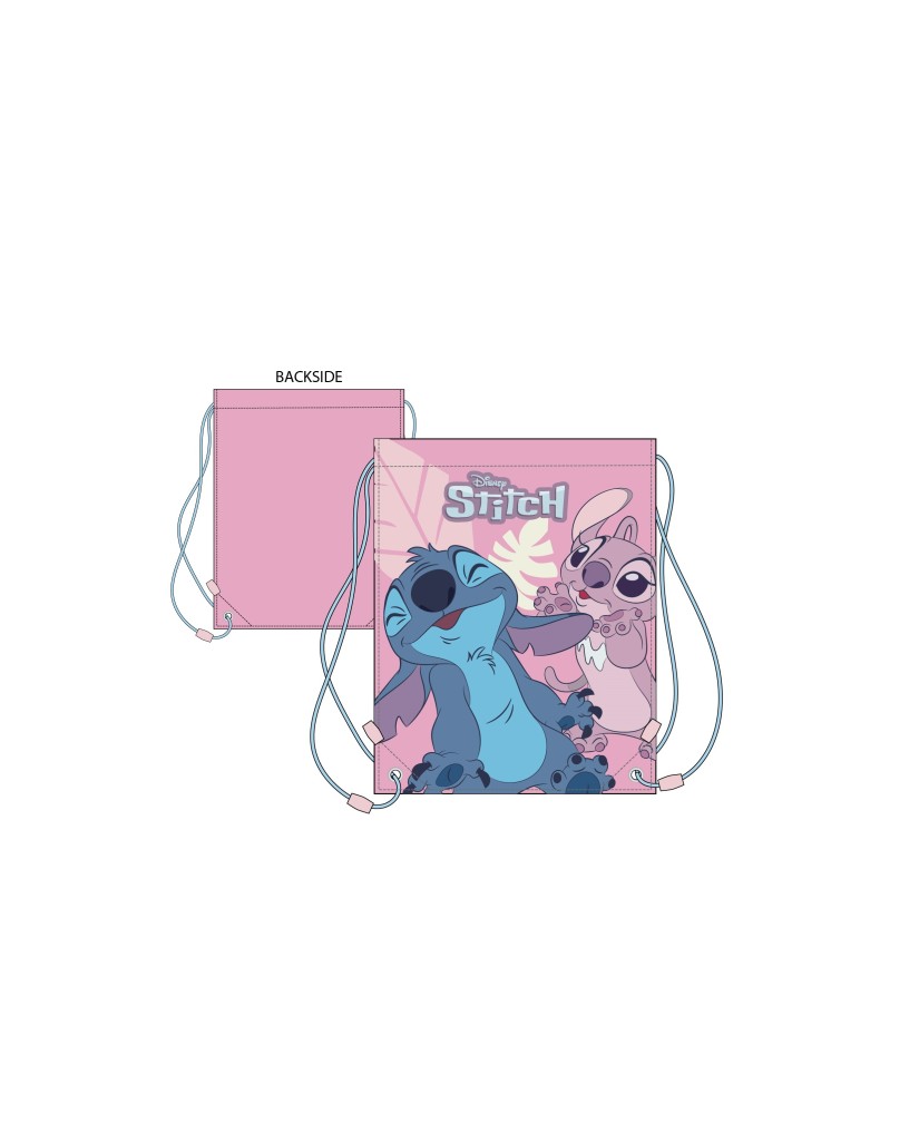 NW1438 MOCHILA CUERDAS LILO&STITCH 40X35 CM