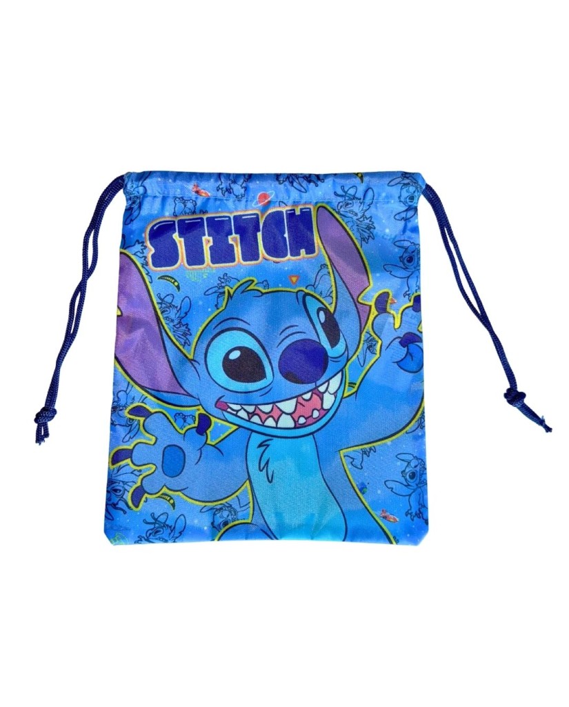 NW1443 BOLSA NIÑO MERIENDA&DESAYUNO LILO&STITCH 26X21CM
