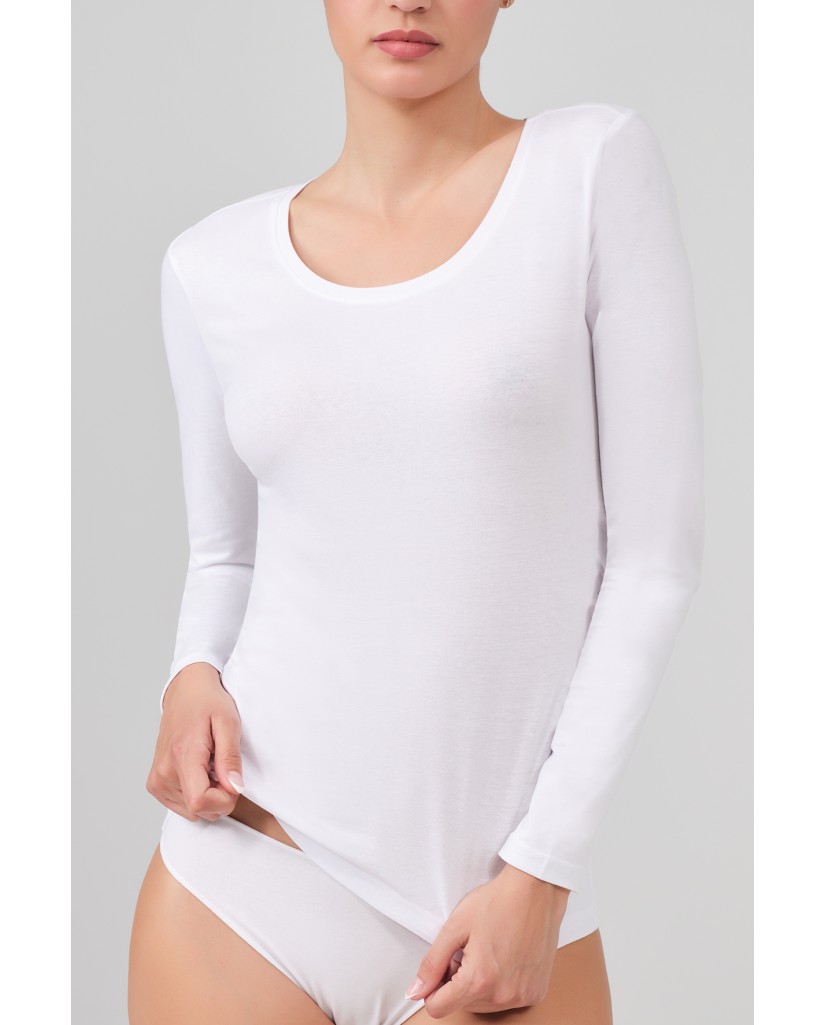 24054 Camiseta algodón mujer manga larga-40 Grados