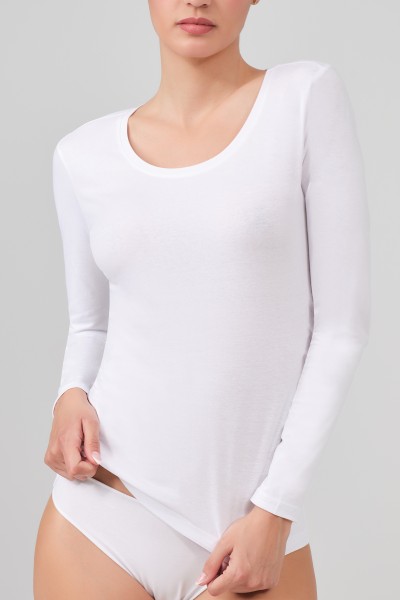 24054 Camiseta algodón mujer manga larga-40 Grados