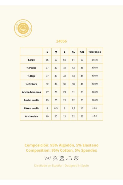 24056 Camiseta algodón tirante mujer-40 Grados