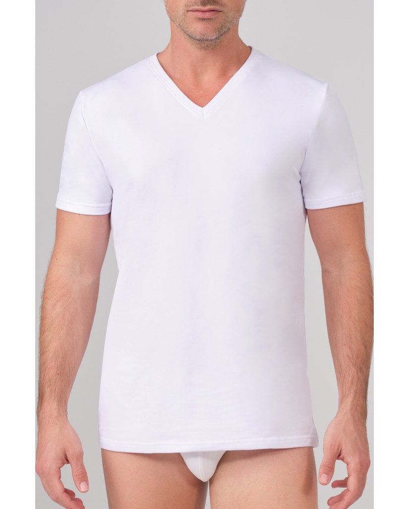 24075 Camiseta térmica caballero manga corte cuello pico-40