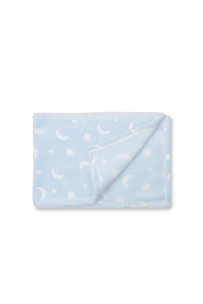 985 Manta minicuna GRABADA LUNA ESTRELLAS- Interbaby