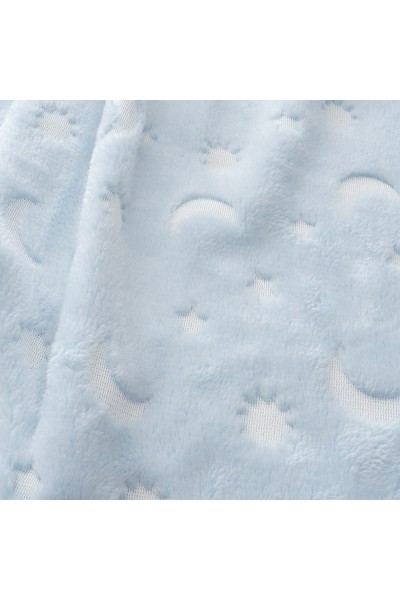 985 Manta minicuna GRABADA LUNA ESTRELLAS- Interbaby