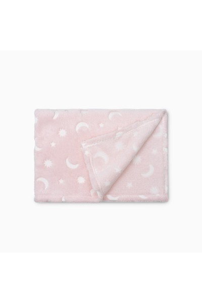 985 Manta minicuna GRABADA LUNA ESTRELLAS- Interbaby