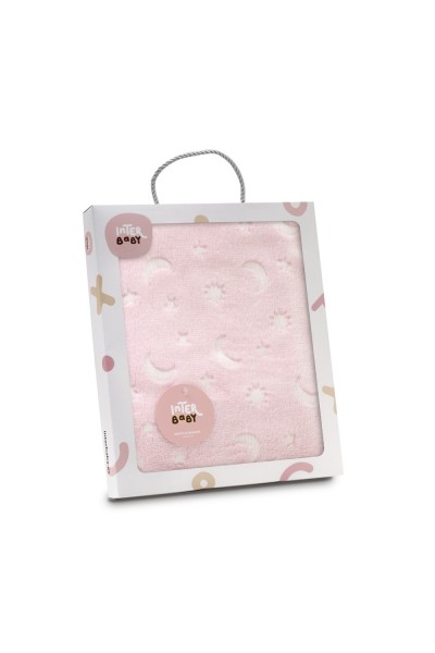 985 Manta minicuna GRABADA LUNA ESTRELLAS- Interbaby