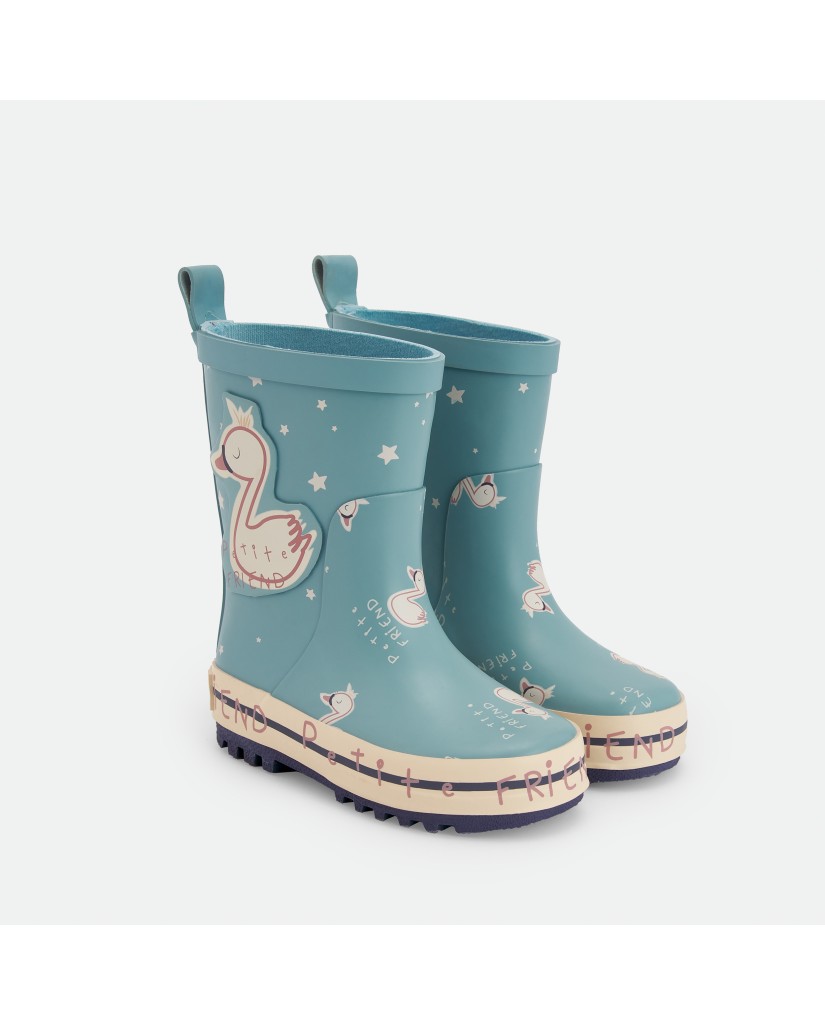 4804 Botas de agua niña cisne