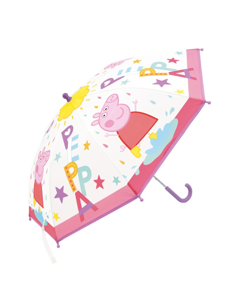 PP16553 PEPPA - PARAGUAS TRANSPARENTE PEPPA PIG-ARDITEX