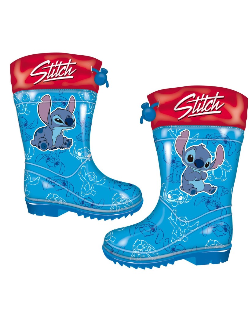 WD15586 BOTAS DE AGUA AZUL STITCH