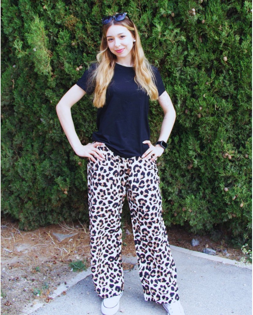 A901-2 PANTALÓN ANIMAL PRINT MUJER