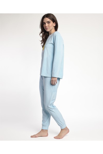 63631-0 PIJAMA MUJER VELVET SWEET DUCKLING -ADMAS