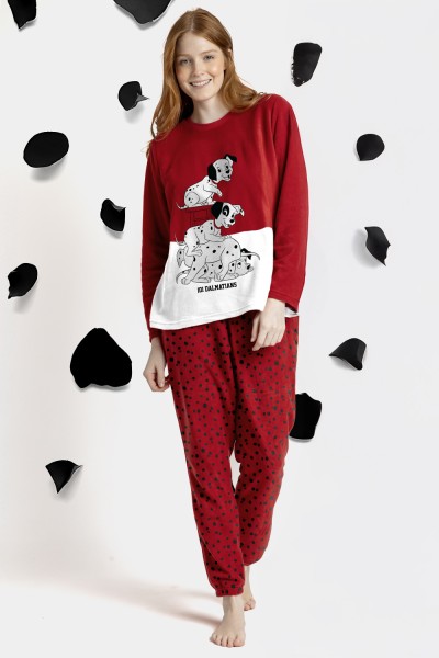 63671-0 PIJAMA MUJER MICROPOLAR DALMATIANS ADMAS