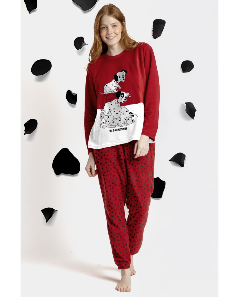 63671-0 PIJAMA MUJER MICROPOLAR DALMATIANS ADMAS