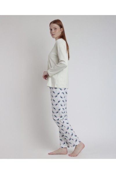 63315-0 PIJAMA STITCH 'LESS DRAMAS' MUJER-ADMAS