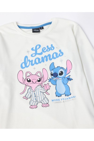 63315-0 PIJAMA STITCH 'LESS DRAMAS' MUJER-ADMAS