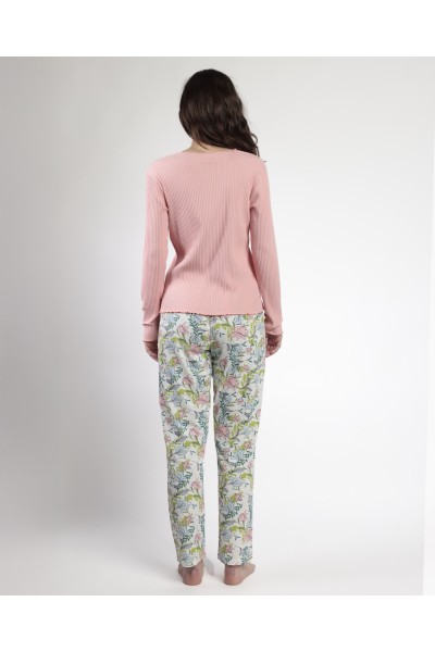 63585-0 PIJAMA MUJER TAPETA AUTUMN GARDEN-ADMAS