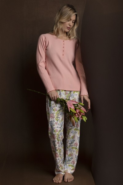 63585-0 PIJAMA MUJER TAPETA AUTUMN GARDEN-ADMAS