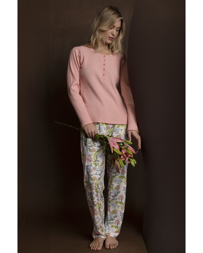 63585-0 PIJAMA MUJER TAPETA AUTUMN GARDEN-ADMAS