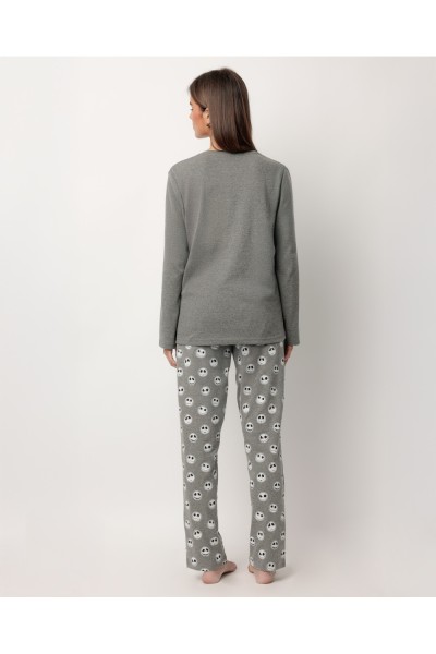 63672-0 PIJAMA MUJER MANGA LARGA NIGHTMARE-Admas