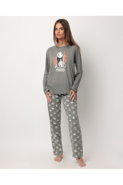 63672-0 PIJAMA MUJER MANGA LARGA NIGHTMARE-Admas