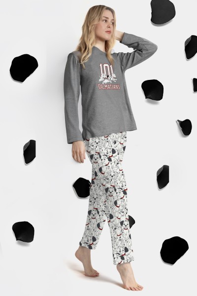 63666-0 PIJAMA MUJER DALMATAS VARSITY- ADMAS