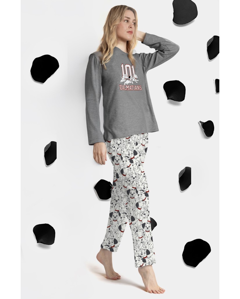 63666-0 PIJAMA MUJER DALMATAS VARSITY- ADMAS