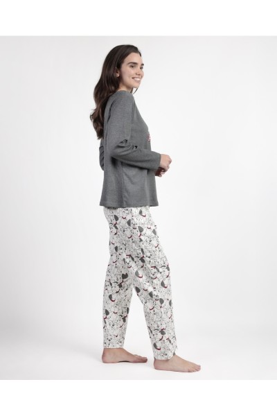 63666-0 PIJAMA MUJER DALMATAS VARSITY- ADMAS