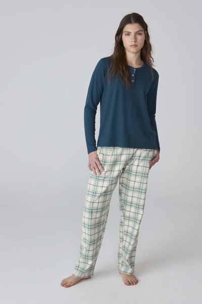 XJJB_FP0601 Pijama mujer pantalón cuadros J&J Brothers