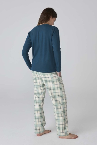 XJJB_FP0601 Pijama mujer pantalón cuadros J&J Brothers