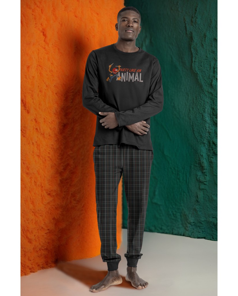 63915-0 PIJAMA HOBRE PARTY ANIMAL- ADMAS