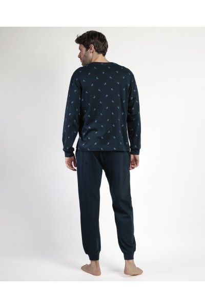 63152-0 PIJAMA HOMBRE LOIS TAPETA SNOW- ADMAS