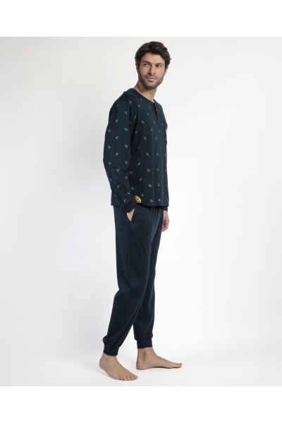 63152-0 PIJAMA HOMBRE LOIS TAPETA SNOW- ADMAS