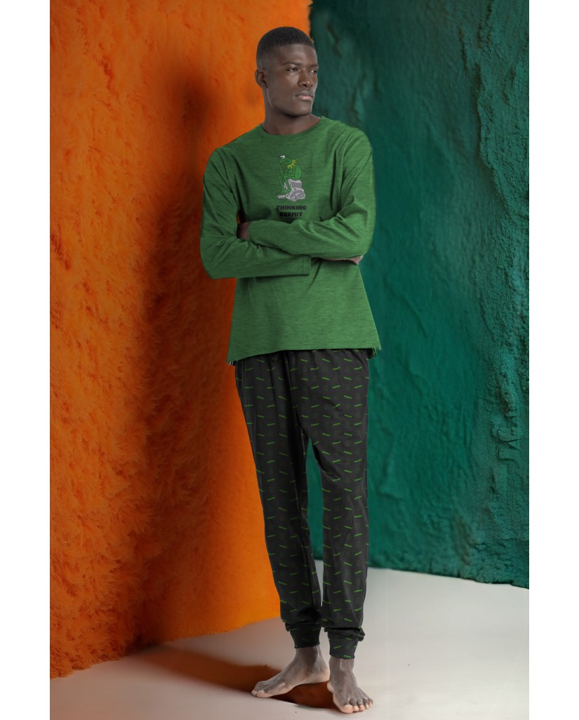 63902-0 PIJAMA MANGA LARGA THINKING KERMIT - ADMAS