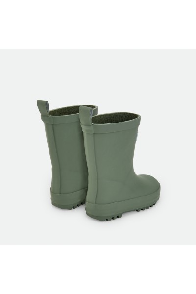 5811-24 Botas de agua lisas verdes infantiles