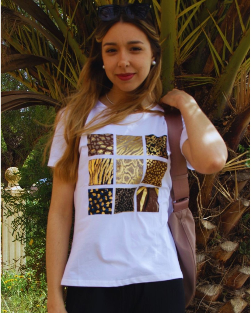 A1886 CAMISETA MUJER ESTAMPADA