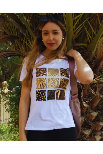 A1886 CAMISETA MUJER ESTAMPADA