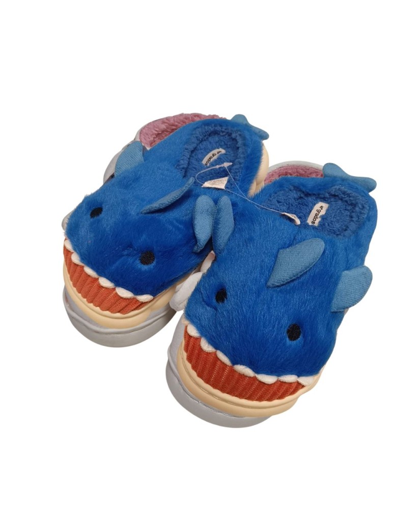 FJA24-1134B Zapatillas de estar por casa tiburón