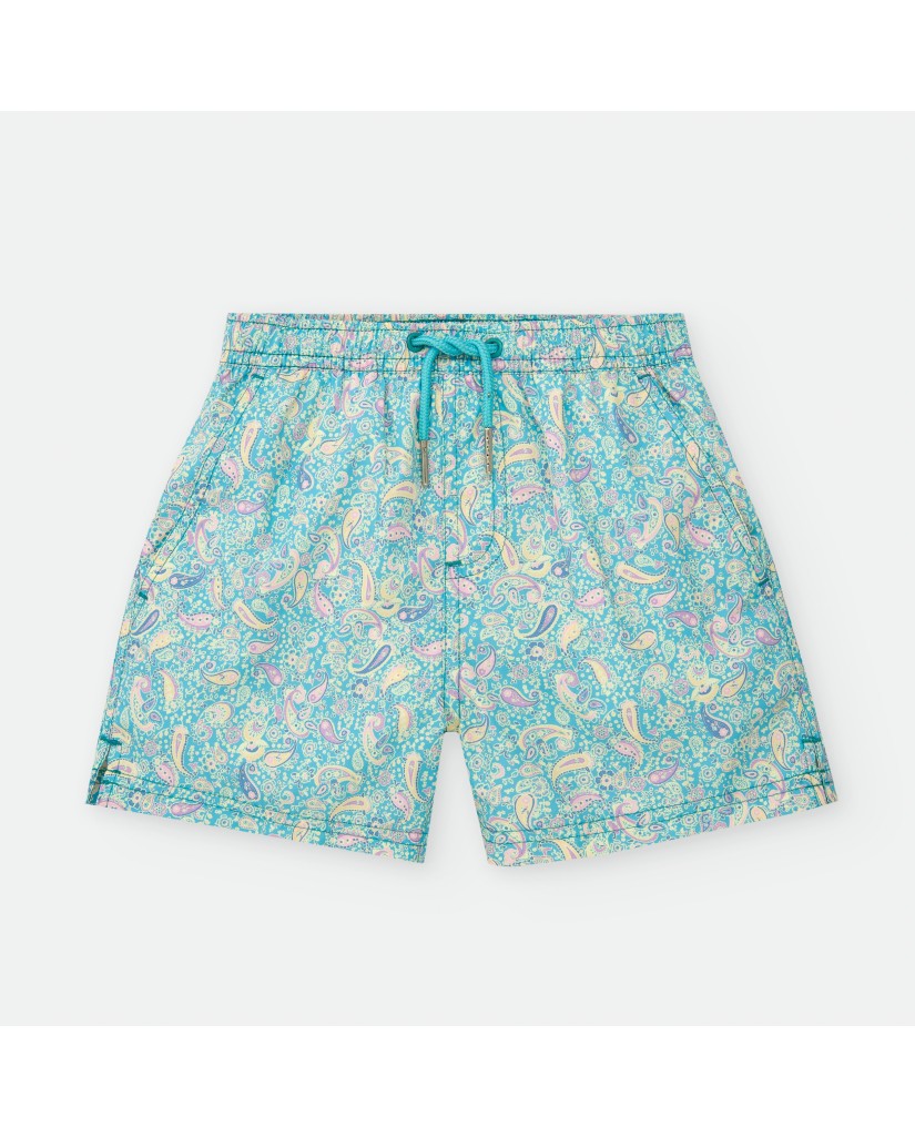 9060-04YLM BAÑADOR BERMUDA NIÑO AGUAMARINA