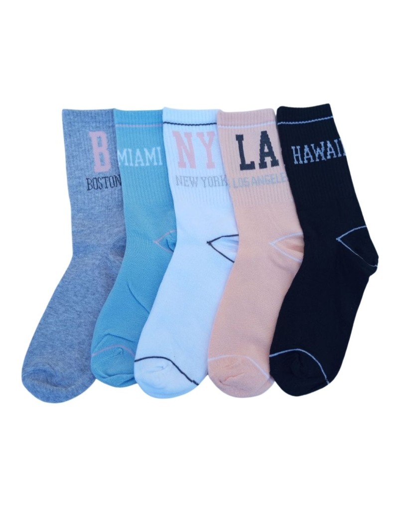 EHW2521 Pack 5 Calcetines de mujer City-40 Grados